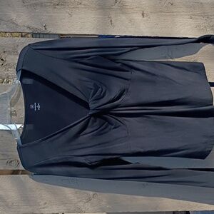 Womens Shirts Long Sleeves Sheer Cool Material Criss/Cross Bust. Wears As Normal